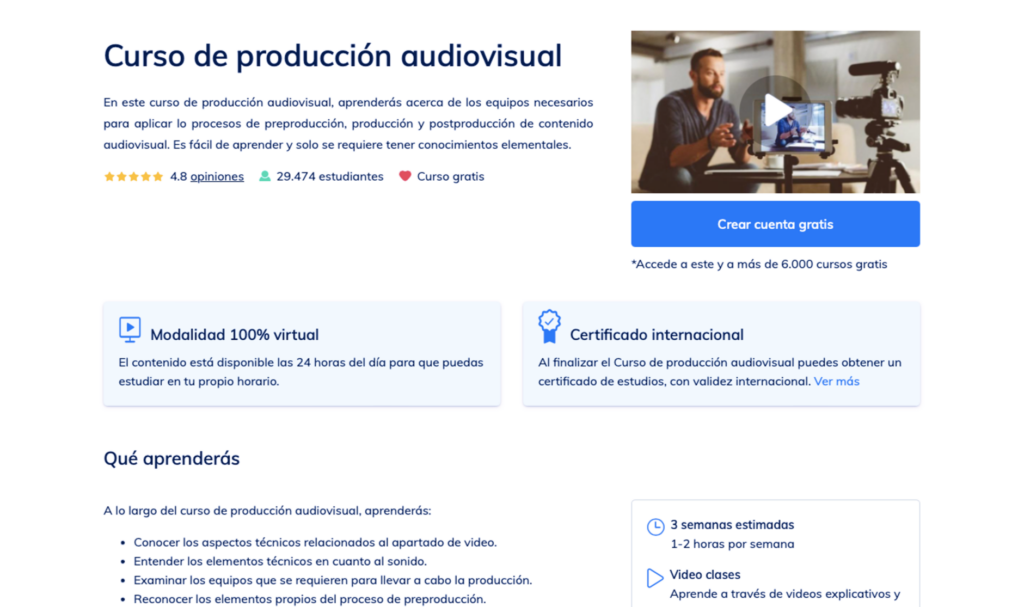 Cursos en diseño gráfico y audiovisual